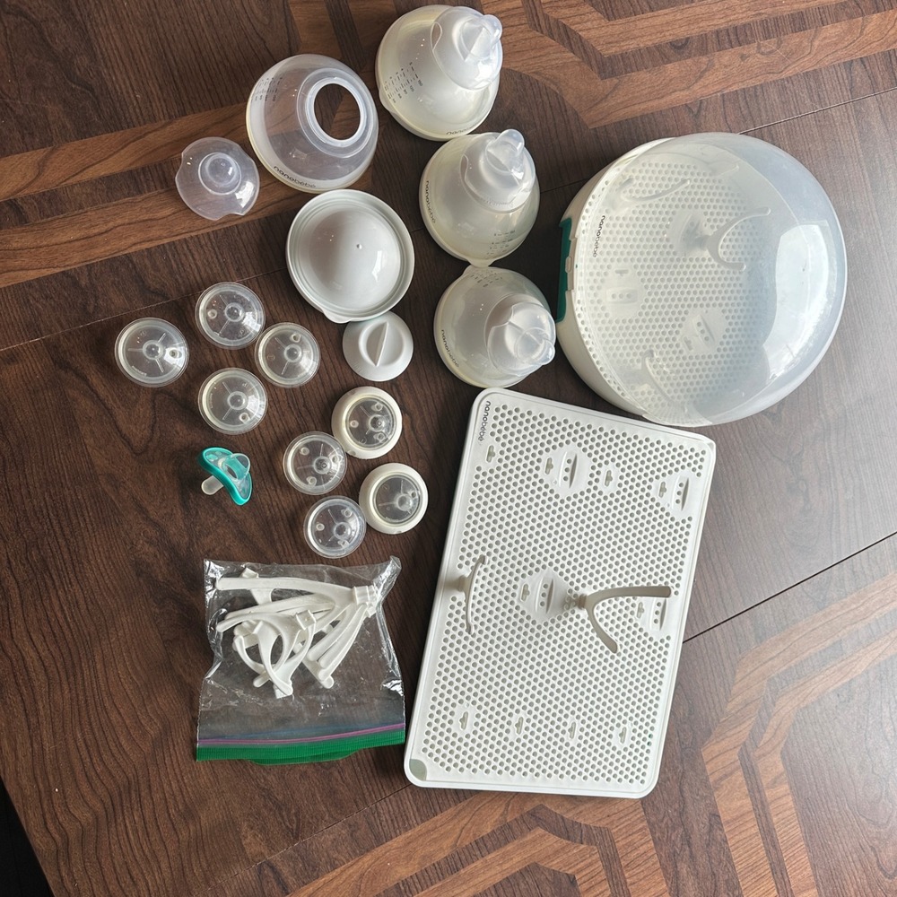 NanoBébé Complete Feeding Set w/ Bottles, Sterilizer & Drying Rack Bundle